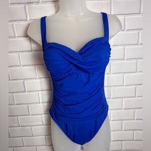 La Blanca Royal Blue  One Piece Swimsuit/size 10